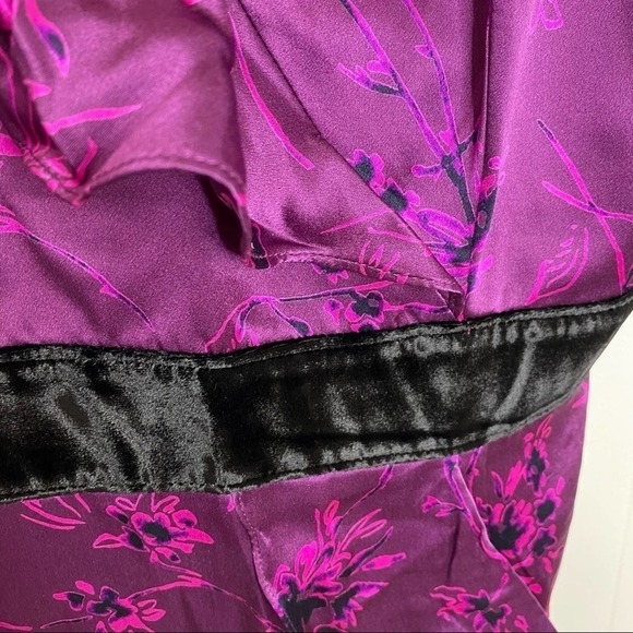 Cinq a Sept Lara print purple silk dress NWT 4 - Picture 13 of 15